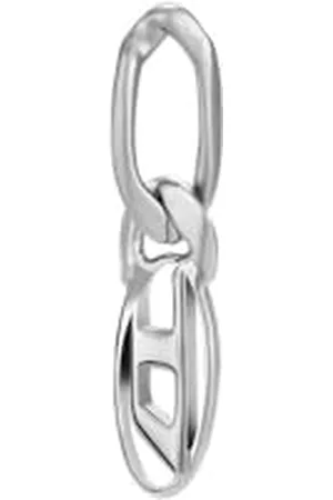 Diesel Oval D Logo Herren -Ton Messing Ohrring, DX1598040