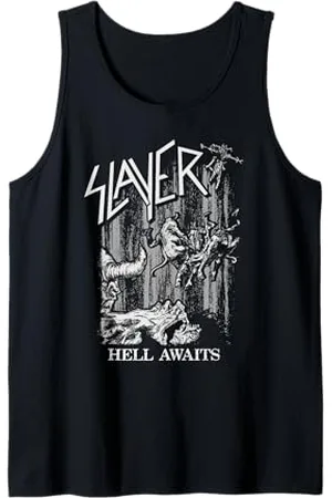 Slayer – Monochrome Hell Awaits Tank Top