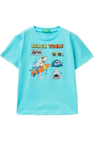 Benetton Jungen T-Shirt 3096G10HB Kurzarm Shirt,