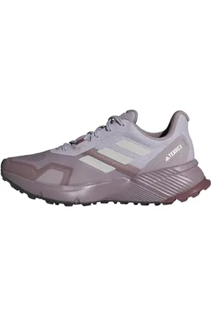 adidas Damen Terrex Soulstride Trail Running Shoes Trailrunning-Schuhe, preloved fig/Grey one/Quiet Crimson, 37 1/3 EU