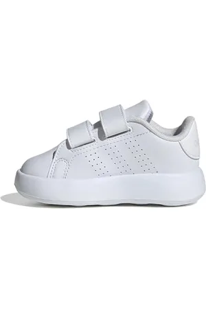 adidas Jungen Unisex Kinder Advantage Shoes Kids Tennisschuhe, Cloud White/Cloud White/Grey one, 23 EU