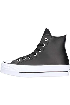 Converse Damen Chuck Taylor All Star Lift Clean Sneakers, Schwarz, 36.5 EU