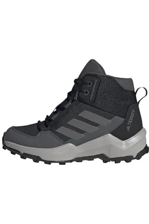 adidas Terrex AX4R MID Hiking Shoes Wanderschuhe, Core Black/Grey Four/Grey Six, 30.5 EU