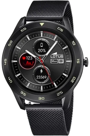 Lotus Smartime Herren Smartwatch Metall , 1,3 Touchscreen, Durchmesser: 48 mm, Wasserdichtigkeit: 3ATM, 50010/A