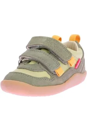 Kickers Jungen Unisex Kinder Kick Frapy Sneaker, kaki, 21 EU