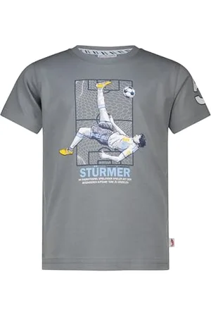 Salt & Pepper BY KIDS PARK Jungen Fußball Stürmer Print aus S.Jersey T-Shirt, , 116 cm-122 cm