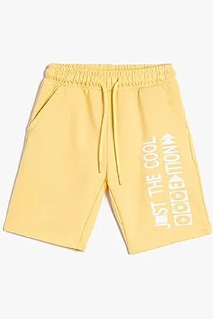 Koton Boys Basic Shorts Drawstring Pocket Detail Cotton