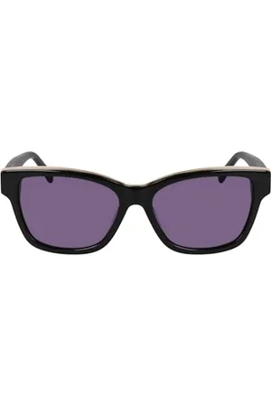 DKNY Unisex Dk549s Sunglasses, Black, 54