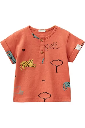 Benetton Baby-Jungen 3zctaq00f T-Shirt, , 56 cm