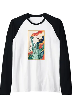 American Needle Lady Liberty America Raglan