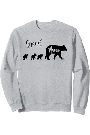 All in the Bear Family Grand Mama Bär mit 3 drei Jungen Oma Geschenk Sweatshirt