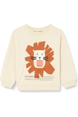 Koton Babyboy Lion Printed Sweatshirt Long Sleeve Crew Neck Soft Interior Cotton