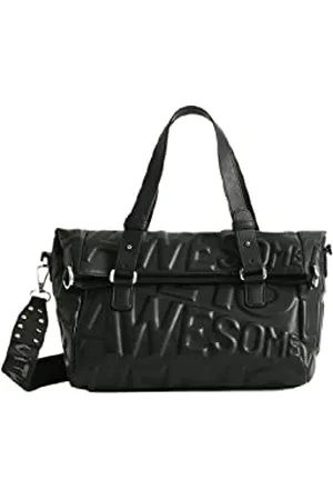 Desigual Womens BOLS_POMPEYA LOVERTY 2.0 Hand Bag, Black
