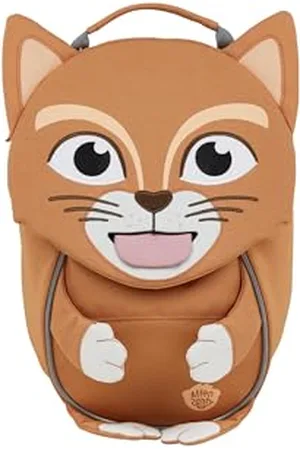 Affenzahn Kleiner Freund Kindergarten-Rucksack für 1-3 Jährige Ergonomisch Reflektierend Ziehzunge mit Namensschild