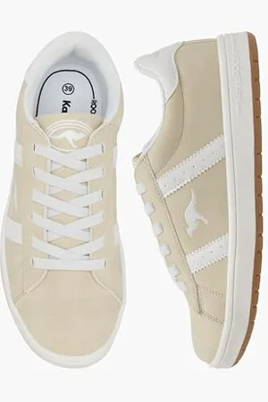 KangaROOS K-CA Miles OS Sneaker, beige/White, 35 EU