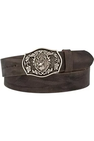 MGM Unisex Trachtengürtel mit Hirsch Gürtel, , 115