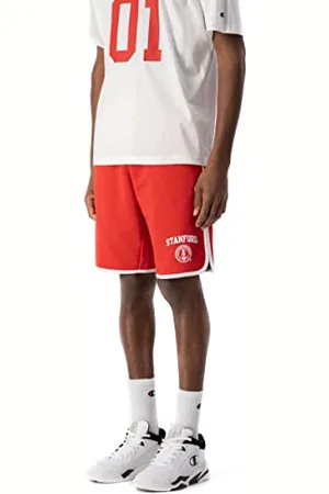 Champion Herren Legacy College Heavy Powerblend Bermuda Shorts, Rot, S
