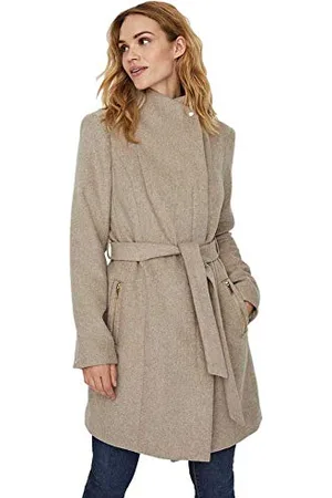 VERO MODA VMTWODOPE BELT 3/4 WOOL JACKET GA NOOS