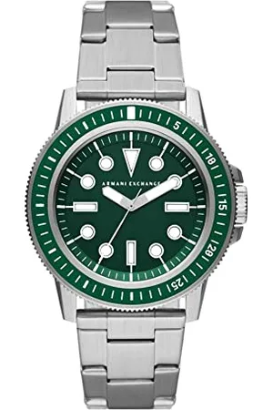 Armani Exchange Herren Quarz 3 Zeiger Uhr mit Armband AX1860