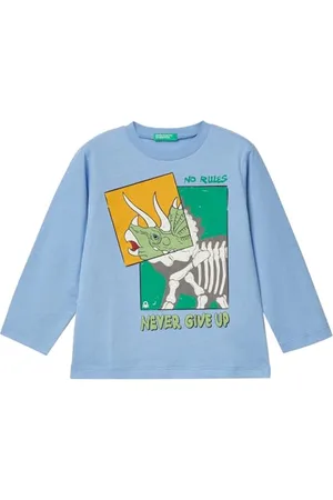 Benetton Jungen T-Shirt M/L 3096G10H0 Kurzarm Shirt,