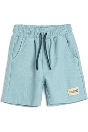 Koton Boys Basic Shorts Textured Pockets Drawstring