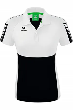 Erima Damen Six Wings Sport Polohemd, schwarz, 44