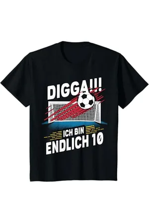 ARTIPALATI Kinder 10. Geburtstag Junge Fußball Digga Ich bin 10 T-Shirt