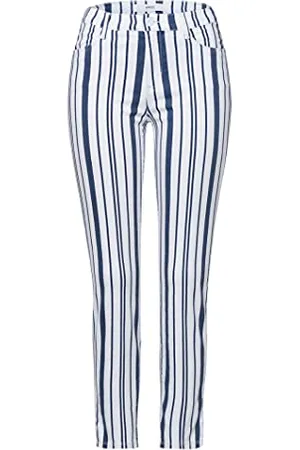 Brax Damen Style Shakira Summer Stripes Skinny Jeans, Blau ( 25), 38W / 32L EU