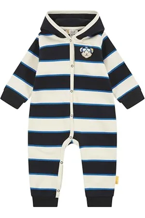 Steiff Baby-Jungen Strampler Langarm, Navy, 56