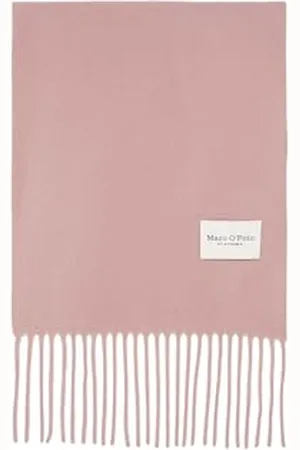 Marc O’ Polo Marc OߴPolo Damen Schal aus Wolle mit Fransen, Rosa (Dark Mauve), One Size