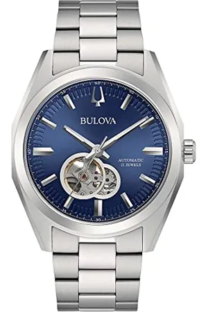 BULOVA Herren Analog Mechanisch Uhr mit Edelstahl Armband 96A275