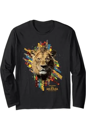 Disney Mufasa: The Lion King Movie Face & Textile Patterns Langarmshirt