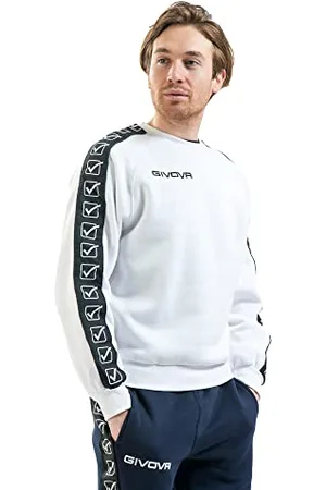 Givova Herren Band Sweatshirt mit rundem Ausschnitt, , XXL