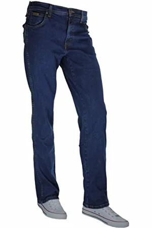 Wrangler Herren Jeans Texas Stretch Regular Fit, Darkstone, 38/32
