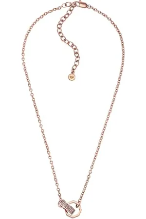 Emporio Armani Unisex Roségold-Ton Edelstahl Halskette, EGS2891221