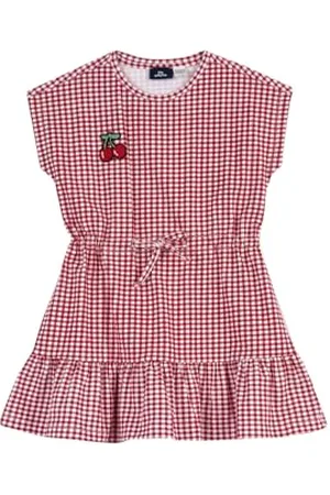 chicco Kleid für Mädchen, Kurzärmlig, aus Weicher Baumwolle, Italienisches Design, Mädchenkleidung, Geschenkideen für Mädchen, Weiß und , 18 Monate