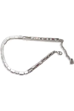 UNO de 50 Damen-Halskette, 925er Sterlingsilber, Einheitsgröße, 42,5 cm, Metalllegierung, handgefertigter Schmuck, Einheitsgröße, Silber, Kein Edelstein