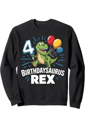 Graphic 365 Rex Geschenk zum 4. Geburtstag für Jungen Sweatshirt