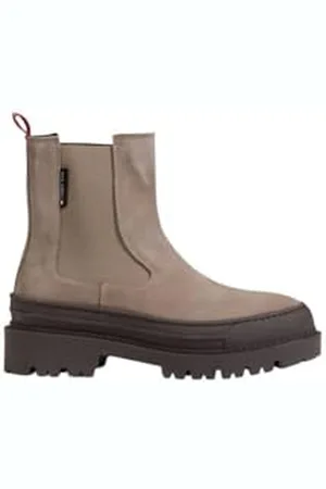 Tommy Hilfiger Tjw Foxing Chelsea Suede (Stiefeletten, Damen, (Porcini Taupe), 41 Eu