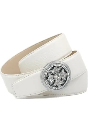 Anthoni Crown Damen Ledergürtel mit Unterführung RO1RRT90BE Gürtel, , 75