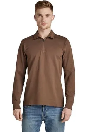 G-Star RAW Herren Lightweight Half Zip Moto Sweatshirt, , M