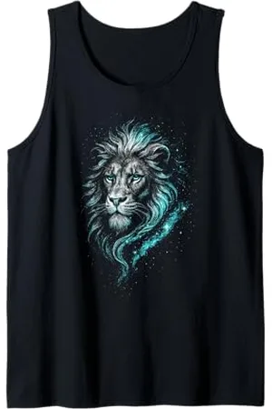 Nature Afrika Löwenkopf Augen Mähne Wildlife Großkatze Dschungel Tank Top