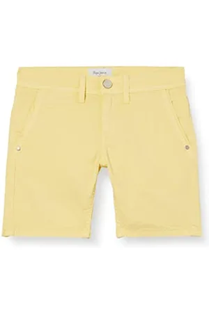 Pepe Jeans Jungen Klassische Shorts Blue Burn Short, Gelb (Fresh Yellow), 6 Jahre