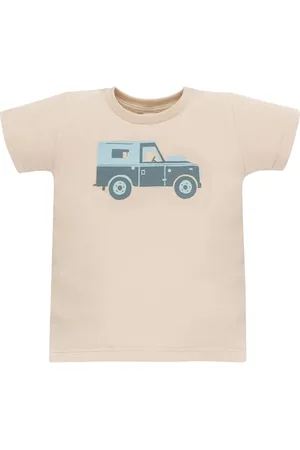 Pinókio T-Shirt Safari, 95% Cotton 5% Elastane, bejge, Auto, Jungen 74-122 (74)