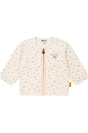 Steiff Sweatjacke EU Größe 80 , Sweat-Jacke, Kapuzen-Jacke für Kleinkinder, weich und bequem, Kinder Sweatshirt, waschmaschinenfest