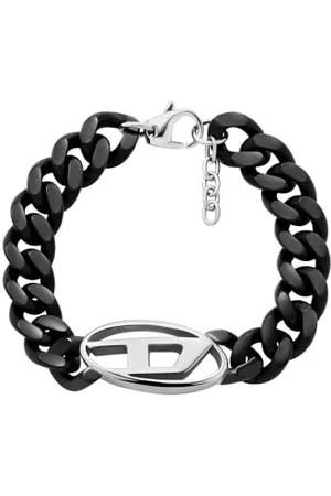 Diesel Oval D Logo Herren Edelstahl Armband, DX1611931