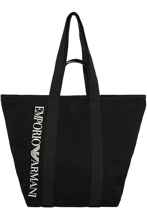 Emporio Armani Unisex Logo Beach Bag HORIZZONTAL Shopping, , One Size