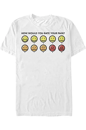 Disney Unisex Big Hero 6 Movie Pain Rating Organic Short Sleeve T-shirt, , L