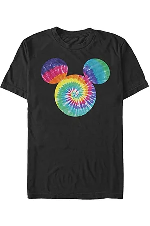 Disney Unisex Mickey Mickey Tie Dye Fill Organic Short Sleeve T-shirt, , M