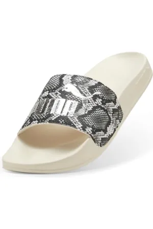 PUMA Damen Leadcat 2.0 Snake CHIC Schiebe-Sandalen, Alpine Snow-Gold, 39 EU